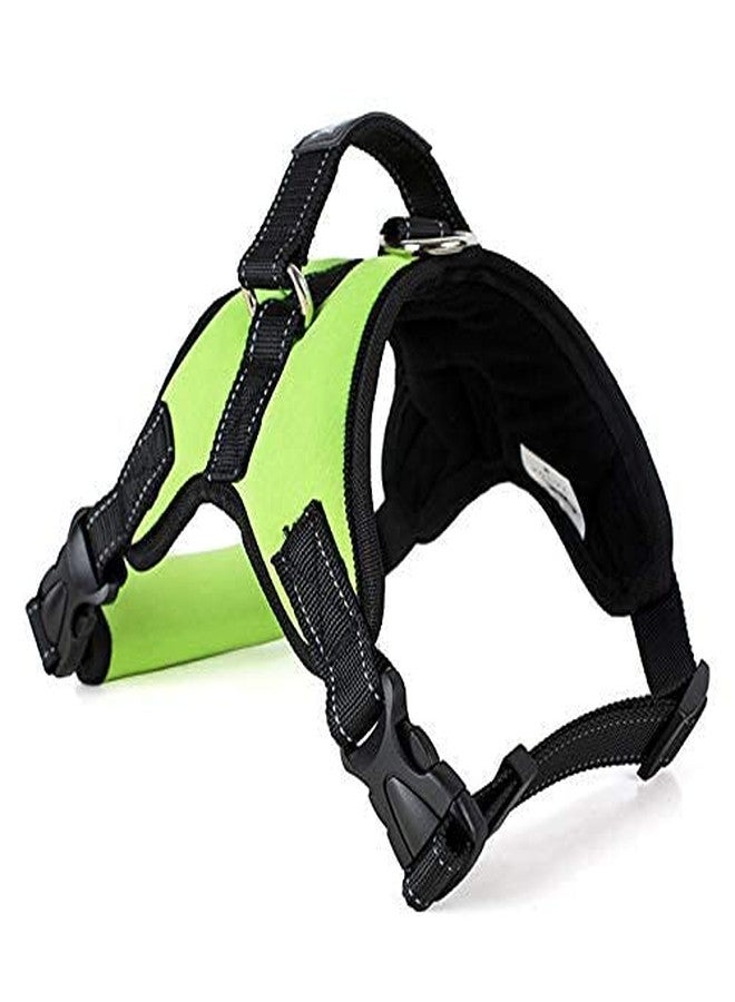 KittuPet K9 Harness for Large Dogs Adjustable Straps Pet Vest Harness Safety for Dogs (Green)